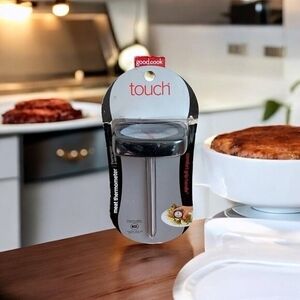 Good Cook Touch Meat Thermometer Comfort Grip Handle Oven Safe Stainless Black